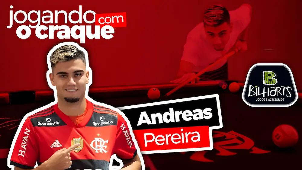 Resenha e sinuca com Andreas Pereira